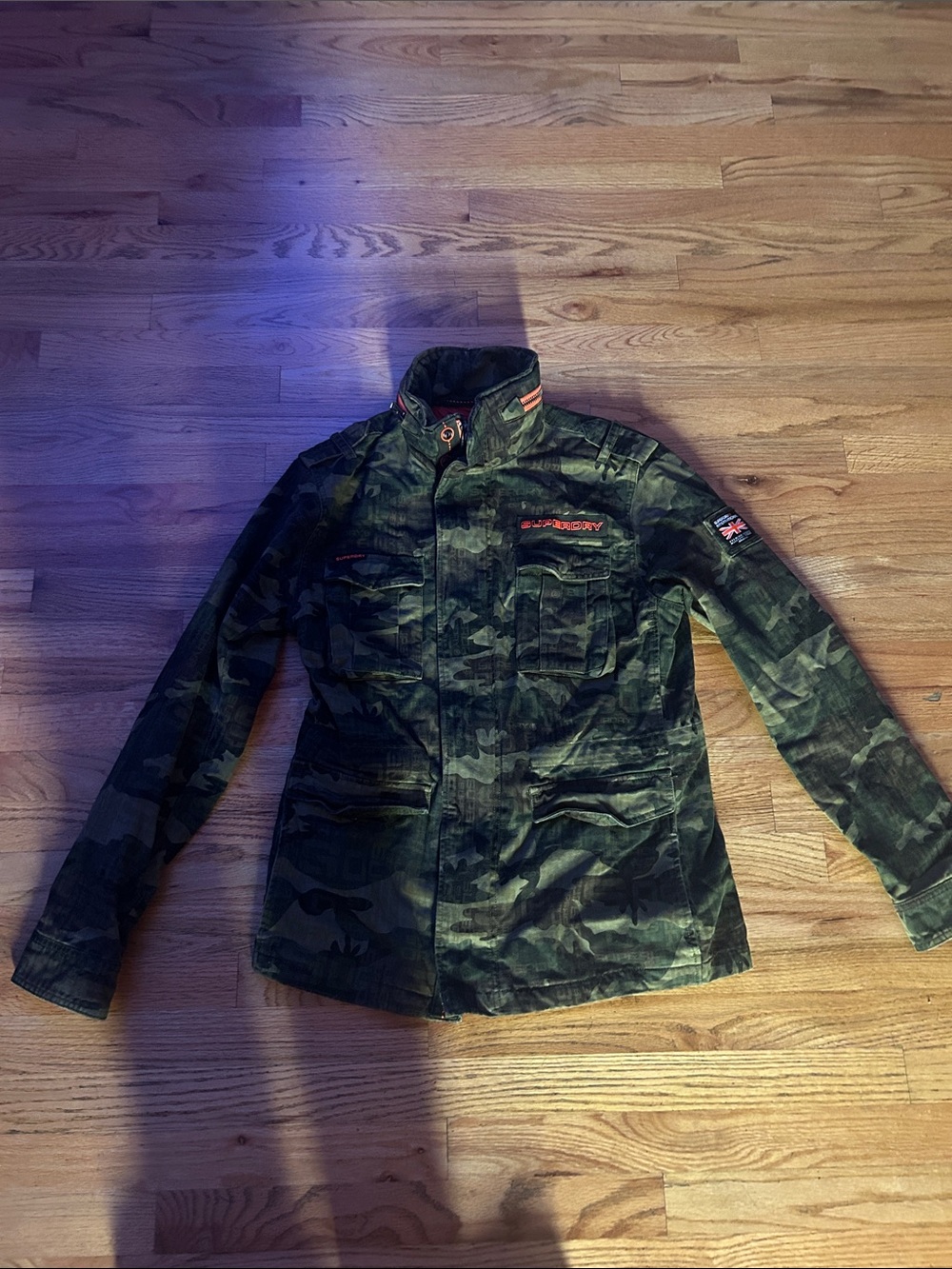 Superdry Men's Camouflage Field Jacket - Olive Green